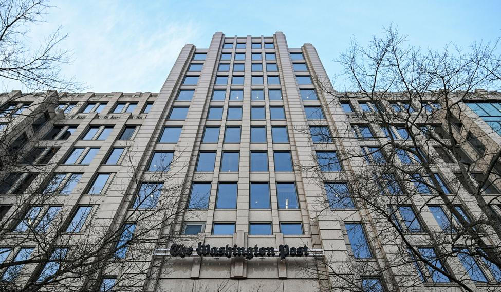 Budova deníku The Washington Post v americkém Washingtonu, D.C