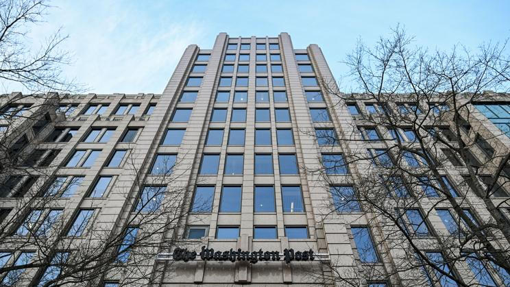 Budova deníku The Washington Post v americkém Washingtonu, D.C