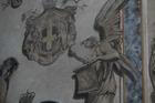 Italy, Rome: The Restorer Erases The Face Of The Angel Featuring The Italian Prime Minister Giorgia Meloni In The Basilica Of San Lorenzo In Lucina Central Rome