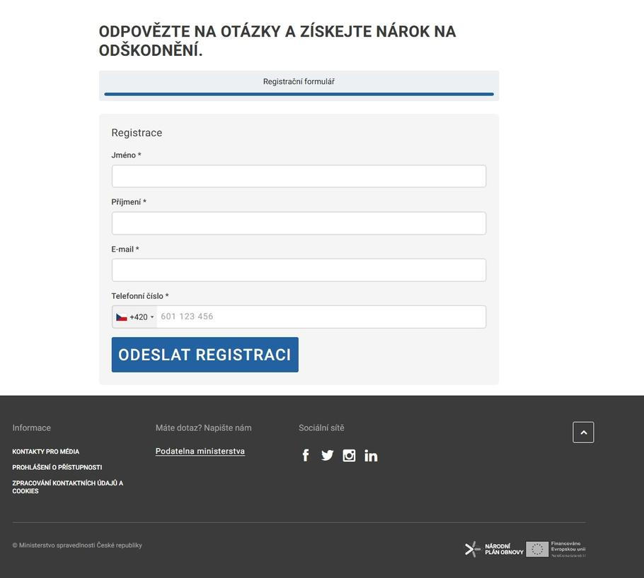 Policie varuje před podvodnými stránkami, které se tváří jako web ministerstva spravedlnosti.