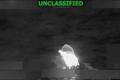 A vessel on fire after an explosion, which the U.S. military says was a strike on a suspected drug vessel in Eastern Pacific, in an unidentified location