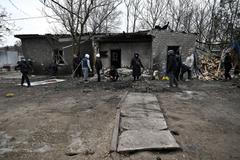 Aftermath of a Russian drone attack in Zaporizhzhia