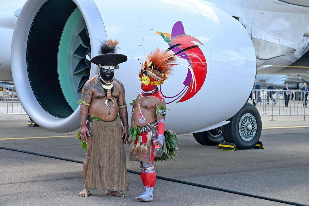 The Singapore Airshow at Changi Exhibition Centre in Singapore