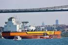 FILE PHOTO: Rosneft's Russian-flagged crude oil tanker Vladimir Monomakh transits the Bosphorus