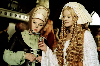 Jana Brejchová jako královna Eliška Pomořanská v Noci na Karlštejně.