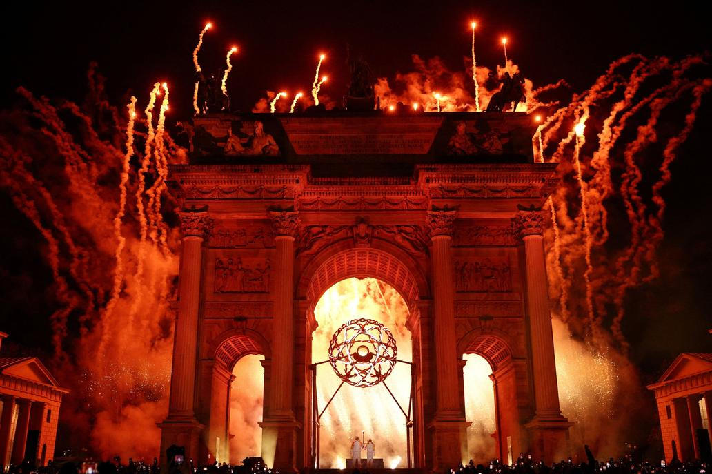 Na závěr ceremoniálu následoval velký ohňostroj