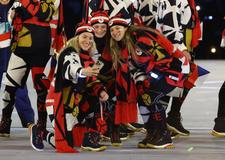 Nástup českých olympioniků v Miláně