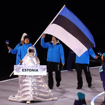 Nástup estonských olympioniků v Miláně