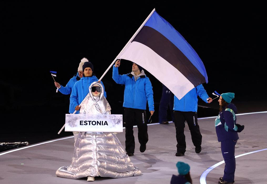 Nástup estonských olympioniků v Miláně