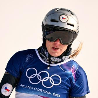 Ester Ledecká ve čtvrtfinále paralelního obřího slalomu na ZOH 2026