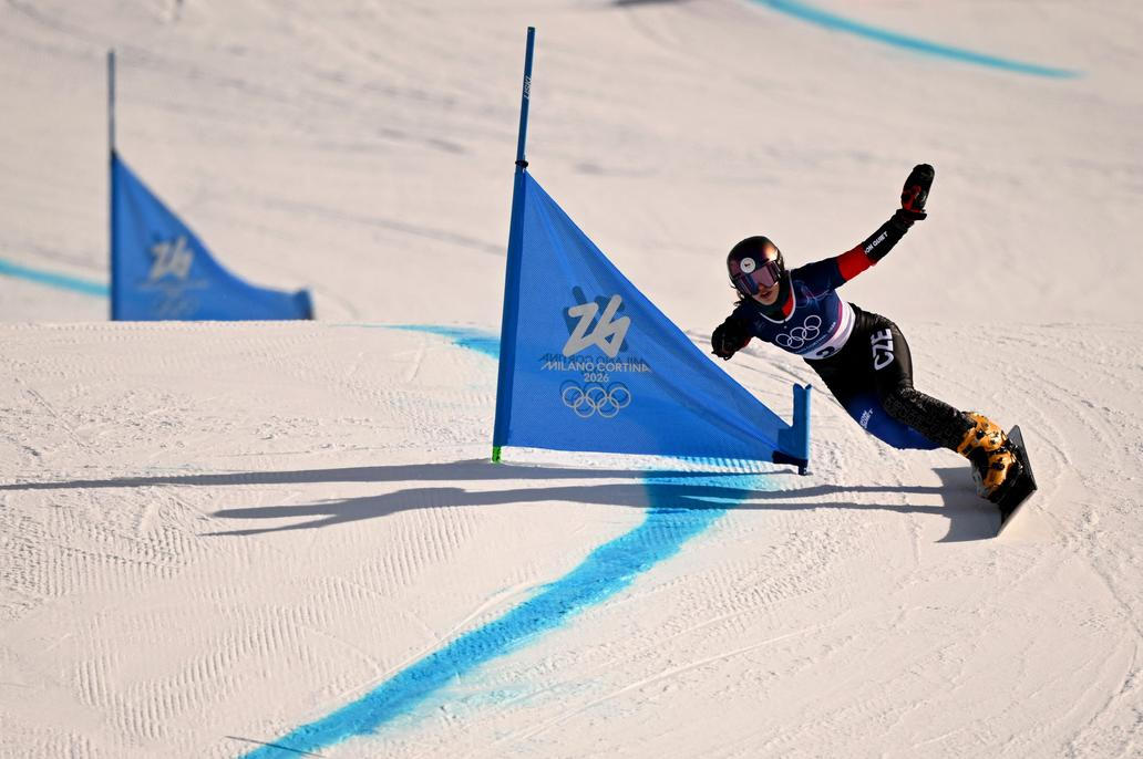 Ester Ledecká v osmifinále paralelního obřího slalomu na ZOH 2026
