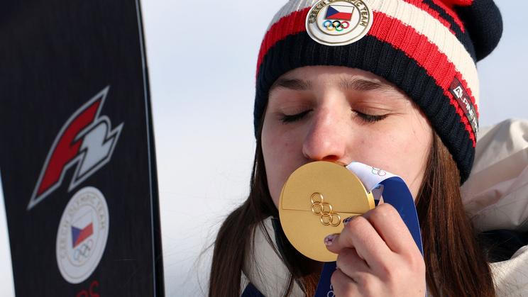 Snowboard - Women's Parallel Giant Slalom Victory Ceremony