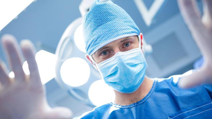 Portrait of surgeon in operation room