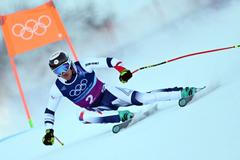 Jan Zabystřan na trati sjezdu do kombinace dvojic na ZOH 2026