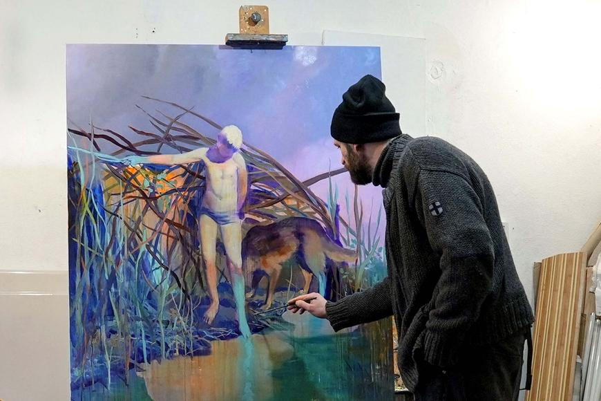 Dítě v kaluži, Bílý králík u svíčky, nahlédněte do mrazivého kyjevského ateliéru