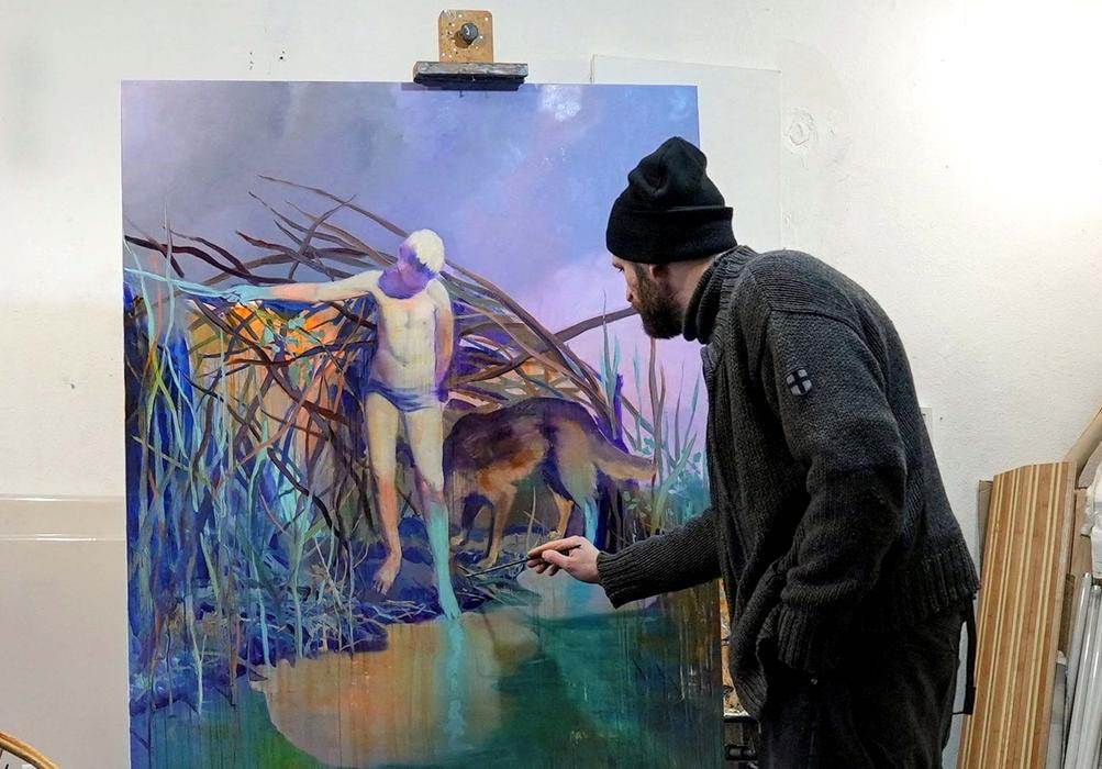 Dítě v kaluži, Bílý králík u svíčky, nahlédněte do mrazivého kyjevského ateliéru