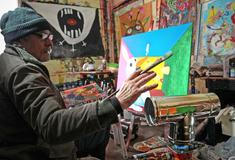 Dítě v kaluži, Bílý králík u svíčky, nahlédněte do mrazivého kyjevského ateliéru