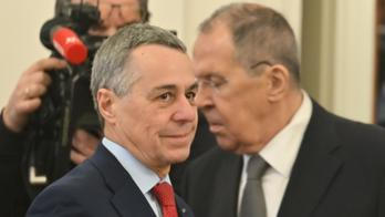 Russian Foreign Minister Sergey Lavrov meet with his Swiss counterpart Ignazio Cassis in Moscow