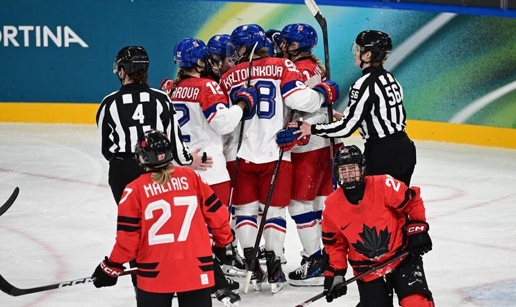 české hokejistky, sportovkyně, reprezentace Česko, ženský národní tým, družstvo, radost