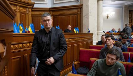 Newly appointed Defence Minister Fedorov attends a session of Ukrainian parliament in Kyiv