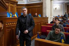 Newly appointed Defence Minister Fedorov attends a session of Ukrainian parliament in Kyiv