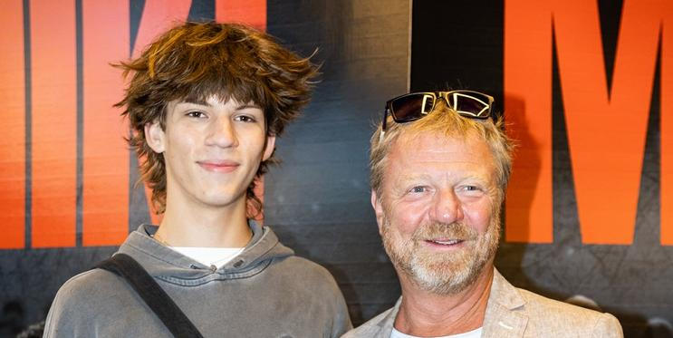 Maroš Kramár se synem Markem