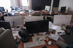 Jedno z podvodnických center v Kambodži po zásahu autorit.