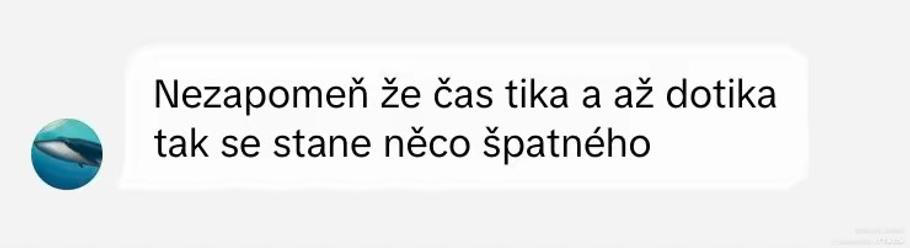 Dospívající, kteří se hry účastní, časem mohou začít dostávat výhrůžné zprávy. Redakce použila screeny ze sociální sítě TikTok.