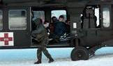 U.S. Army UH-60 Blackhawk helicopters from the 5th Battalion, 158th Aviation Regiment were deployed to Galtur, Austria, to evacuate tourists stranded by an avalanche, providing aerial transport and emergency assistance.