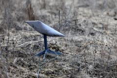 FILE PHOTO: A Starlink satellite internet system used by Ukraine