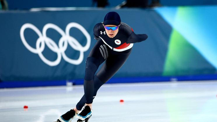 Martina Sáblíková v závodě na 5000 m na ZOH 2026