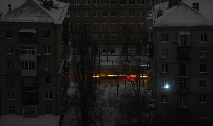 Power blackout in Kyiv