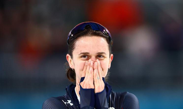 Martina Sáblikova v závodě na 5000 m na ZOH 2026