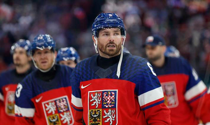 Zklamaný Michal Kempný po zápase Česko - Kanada na ZOH 2026