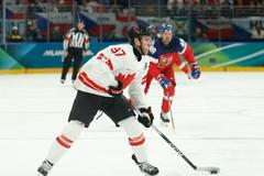 Connor McDavid na olympiádě v Miláně v zápase proti Česku