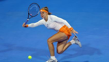 Karolína Muchová na turnaji v Dauhá 2026