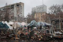 Aftermath of a Russian drone attack in Odesa