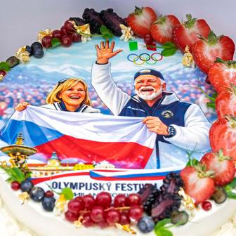 Hokejový dres č. 61 a prezident, který si to opravdu užívá