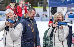 Hokejový dres č. 61 a prezident, který si to opravdu užívá