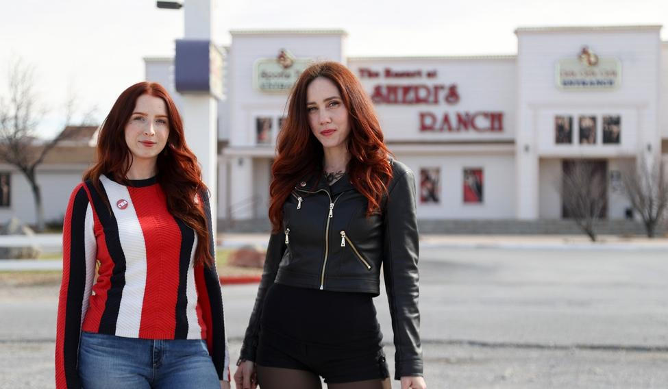 Nevada Sex Workers Unionizing Sex workers, who go by the name Jupiter Jetson, right, and Molly Wilder, pose for a photo in front of Sheri's Ranch, a brothel In Pahrump, Nev. on Thursday, Feb. 12, 2026. (AP Photo/Ian Maule)
