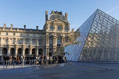 Illustration - Tourists Visit Museum of Louvre - Paris, France - 08 Feb 2026