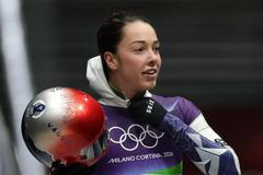 Anna Fernstädtová v závodě skeletonistek na ZOH 2026