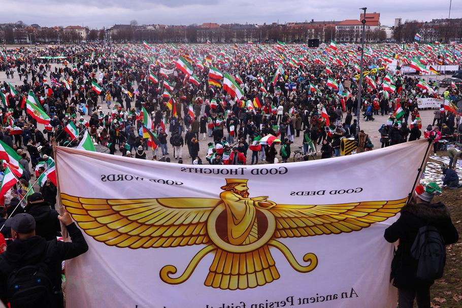 Demonstration against the Iranian government under the motto 'Freedom for Iran', in Munich