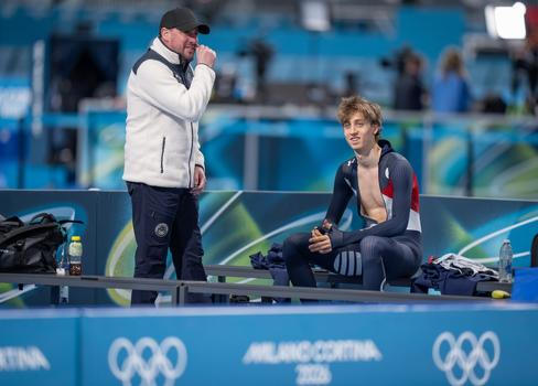 Trenér Kalon Dobbin a Metoděj Jílek