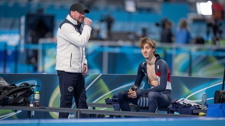 Trenér Kalon Dobbin a Metoděj Jílek