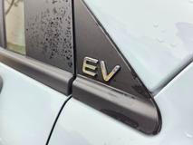 Kdybyste zapomněli, že se jedná o elektromobil, emblém na předním sloupku to připomene.