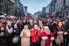 Demonstrace Stojíme za prezidentem