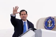 U.S. Secretary of State Rubio departs from Munich