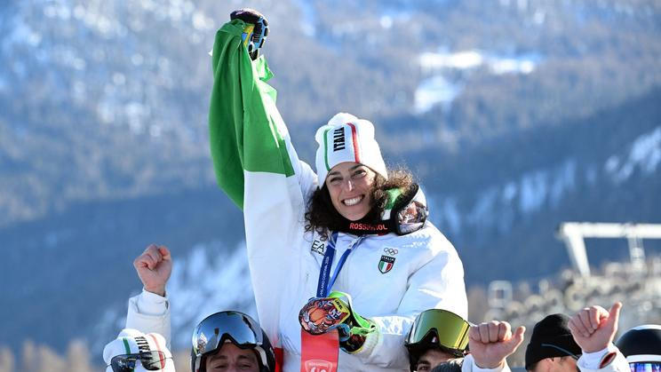 Alpine Skiing - Women's Giant Slalom Victory Ceremony