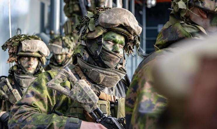 Finsko, vojáci, cvičení, NATO, Trident Juncture 2018
